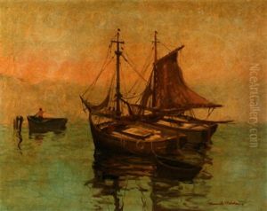Sail Boat In The Mist