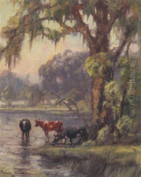 Cows In A Southern Landscape - view 1