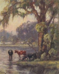 Cows In A Southern Landscape Cows In A Southern Landscape