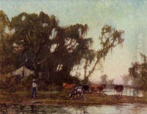 Black Figures Herding Cattle Black Figures Herding Cattle