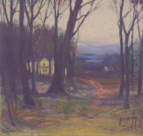 Forest Landscape With House - view 1