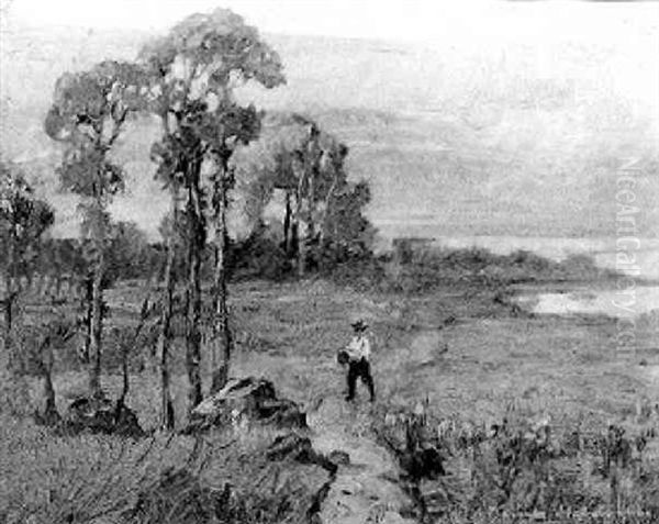 Fishermen On The Lakeshore - view 1