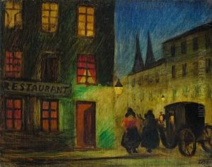 Alt-berlin Mit Kutsche by Werner Heldt