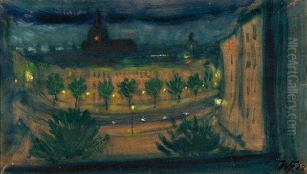 Landwehrkanal Bei Nacht - view 1