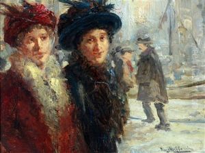 Elegante Vrouwen by Franciscus Willem Helfferich