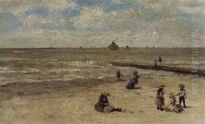 Children Playing At The Beach