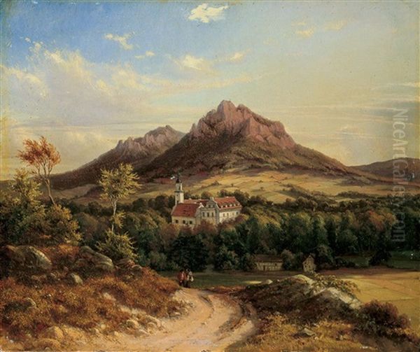Ansicht Von Schloss Fischbach In Schlesein - view 1