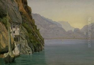 Der Garda-see Mit Blick In Richtung Riva by Julius Helfft