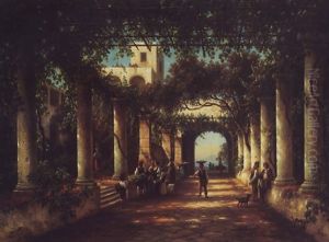 Der Cesarpalast Auf Der Insel Capri