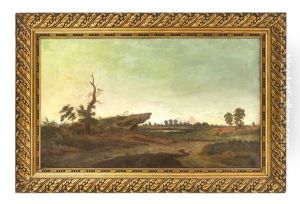 Landschaft Mit Baum Und Hunengrab Landschaft Mit Baum Und Hunengrab