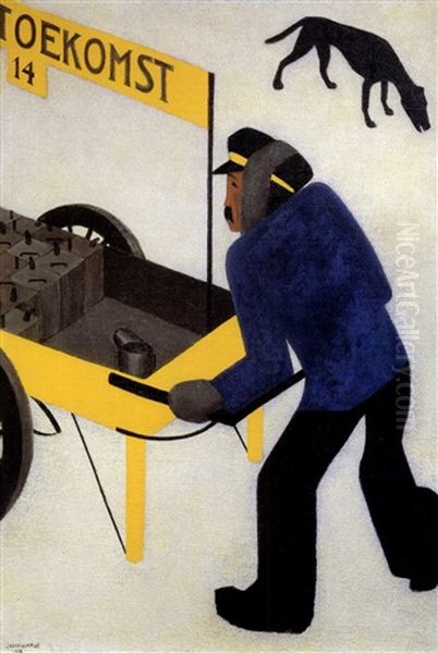 Toekomst 14: An Oilman Pushing His Cart, A Dog Barking In The Background - view 1