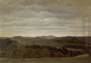 Thuringische Landschaft Bei Langewies