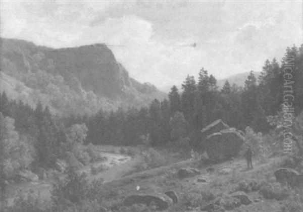 Deutsche Waldlandschaft In Poesievoller Naturauffassang - view 1