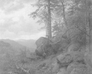 Jager Im Hochwald by Carl Von Der Hellen