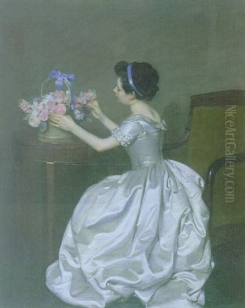 A Young Lady In A Salon - view 1