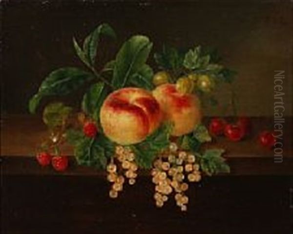 Still Life With Peaches And Currants - view 1