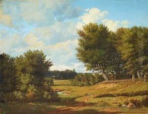 Parti Ved Ordrup by Julius Hellesen