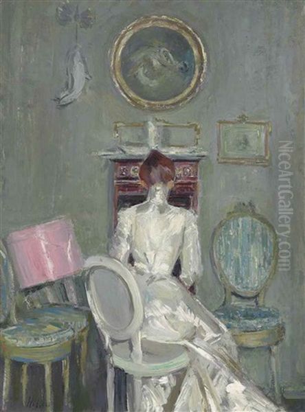 Madame Helleu A Son Bureau - view 1
