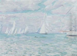 Cowes, Les Regates by Paul Cesar Helleu