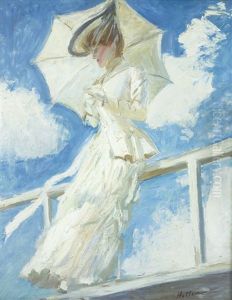 Portrait De Madame Helleu A L'ombrelle