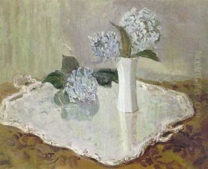 Still Life With Hydrangeas by Paul Cesar Helleu