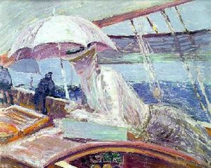 Madame Helleu Aboard The Yacht "bird" Madame Helleu Aboard The Yacht "bird"
