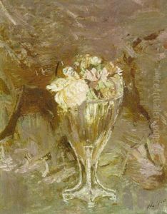 Still Life With Flowers In A Vase by Paul Cesar Helleu
