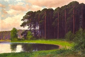 Markische Landschaft Am Waldsee by Rudolf Hellgrewe