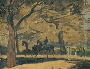 Reiter Im Park by Rudolf Hellwag