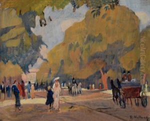 Allee Im Hyde Park by Rudolf Hellwag