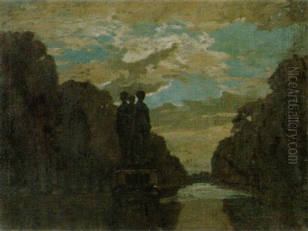 Abendliche Parklandschaft - view 1