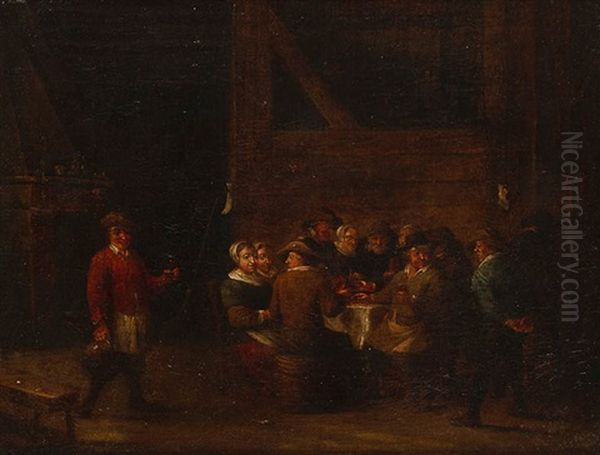 Feiernde Tischgesellschaft - view 1