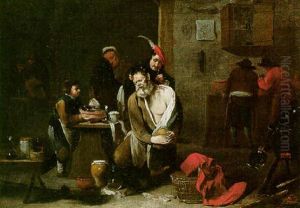 A Doctor's Surgery With A Man Undergoing An Operation by Matheus van Helmont