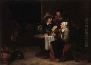 Scene D'interieur by Matheus van Helmont