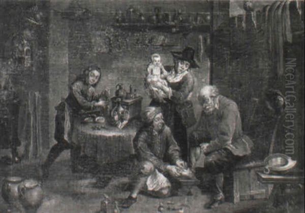 An Old Man Visiting A Chiropodist - view 1