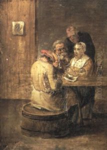 V,rdhusinteri"r Med S,llskap by Matheus van Helmont