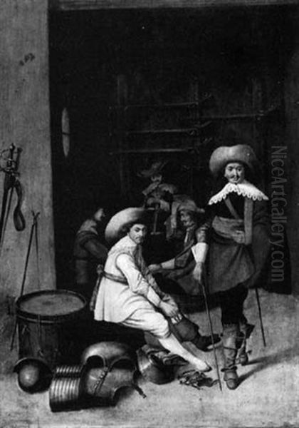A Guardroom Interior With Cavaliers - view 1