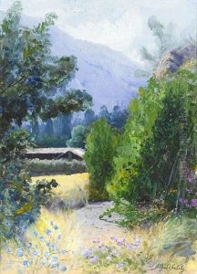 A Gully In The Maipo Valley (+ Nook In The Maipo Valley, Chile; Pair)