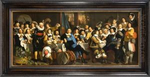'das Schutzenmahl Der Amsterdamer Burgergarde Zur Feier Des Westfalischen Friedens 1648'