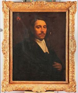 Portrait D'un Membre De La Famille Blocquel De La Croix De Wismes, De Trois-quarts, La Main Gauche Accoudee Et Gantee by Bartholomeus Van Der Helst