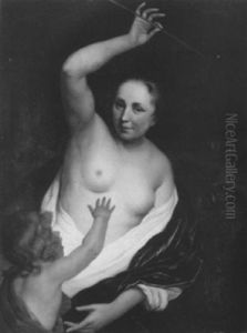 Venus Et Cupidon by Bartholomeus Van Der Helst