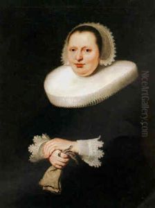 Portrait Of The Wife Of Andries Bicker, Burgermeister Of Amsterdam by Bartholomeus Van Der Helst