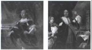 Portrait Of Admiral Aert Van Nes Standing, Three-quarter Length by Bartholomeus Van Der Helst