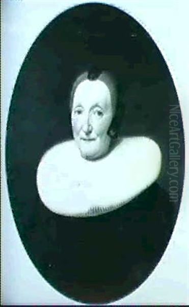 Portrait Of An Old Lady, Half-length, Wearing A Wheel Ruff - view 1