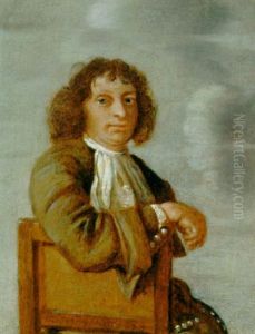 Portrait Of A Gentleman Wearing Grey Costume, Seated by Lodewyck Van Der Helst