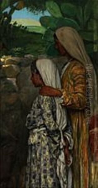 View From Palestine With Mother And Daughter - view 1