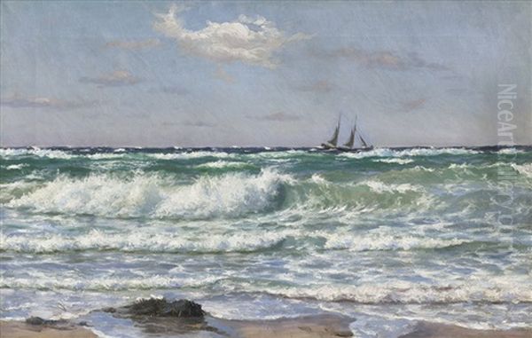 Segelschiff Auf Sturmischer See - view 1