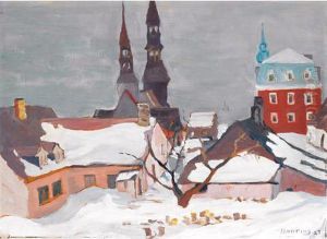 The Church, St. Jean Port Joli, Que. by Frederick Grant Banting