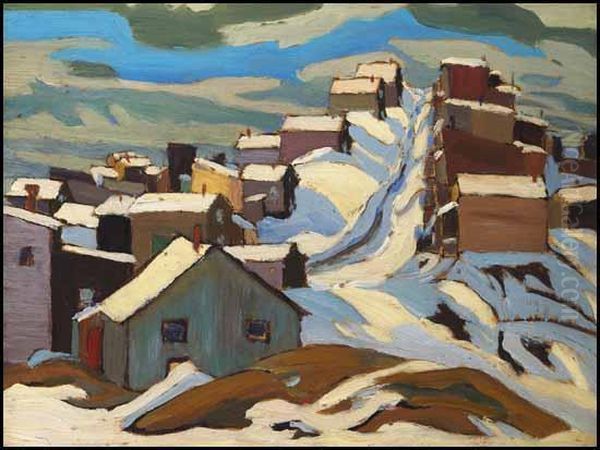 Village In Snow - view 1