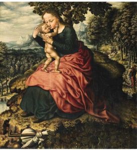 Rest On The Flight Into Egypt by Catharina van (Sanders) Hemessen